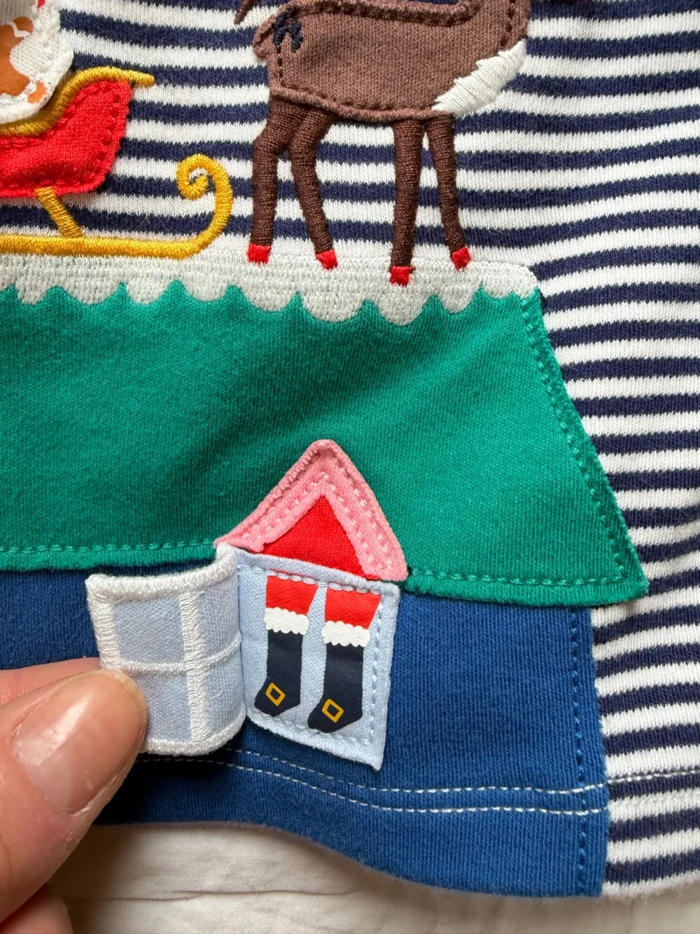 Baby Christmas Lift-a-Flap long sleeve Tee
